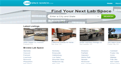 Desktop Screenshot of labspacesearch.com